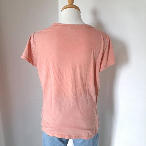Aeropostale | Salmon pink raised fabric classic women's t shirt - Picture 4 of 9